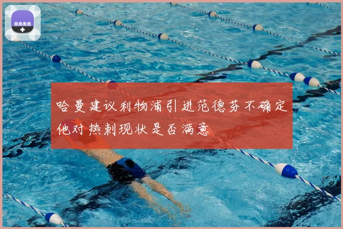 哈曼建议利物浦引进范德芬不确定他对热刺现状是否满意