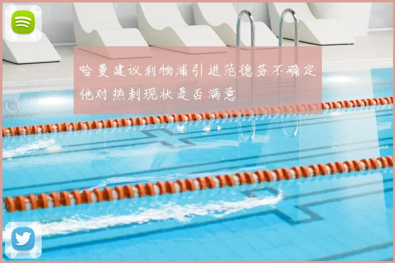 哈曼建议利物浦引进范德芬不确定他对热刺现状是否满意