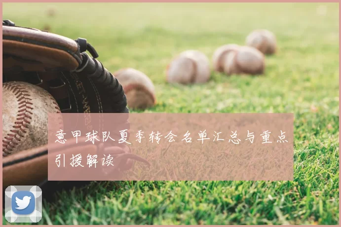 意甲球队夏季转会名单汇总与重点引援解读